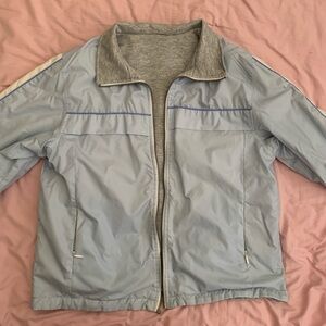 Women’s Reversible puffy collared zip-up jacket
